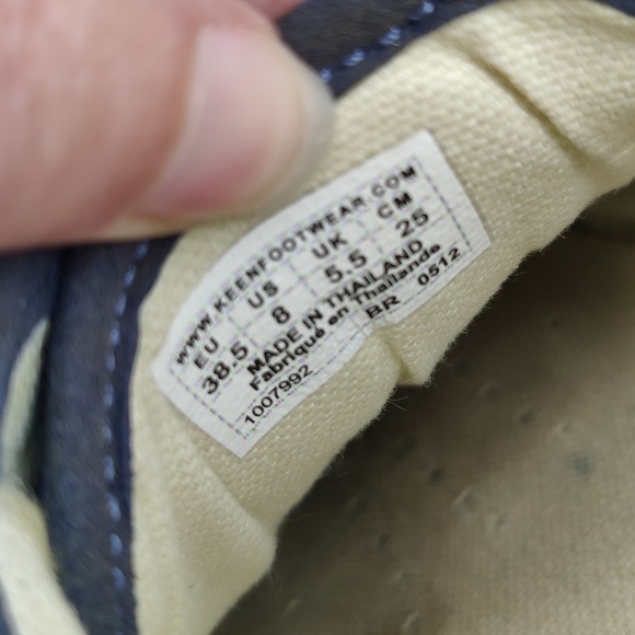 Keen Arcata Womens 8 Low Top Sneakers Blue Leather Suede Lace Up Coastal Boho - Picture 10 of 12